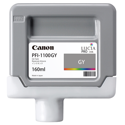 Cartus Cerneala Original Canon Grey, PFI-1100BL, pentru IPF PRO-2000|PRO-4000|PRO-6000, 160ml, incl.TV 0.15 RON,NOPP, "0856C001AA"