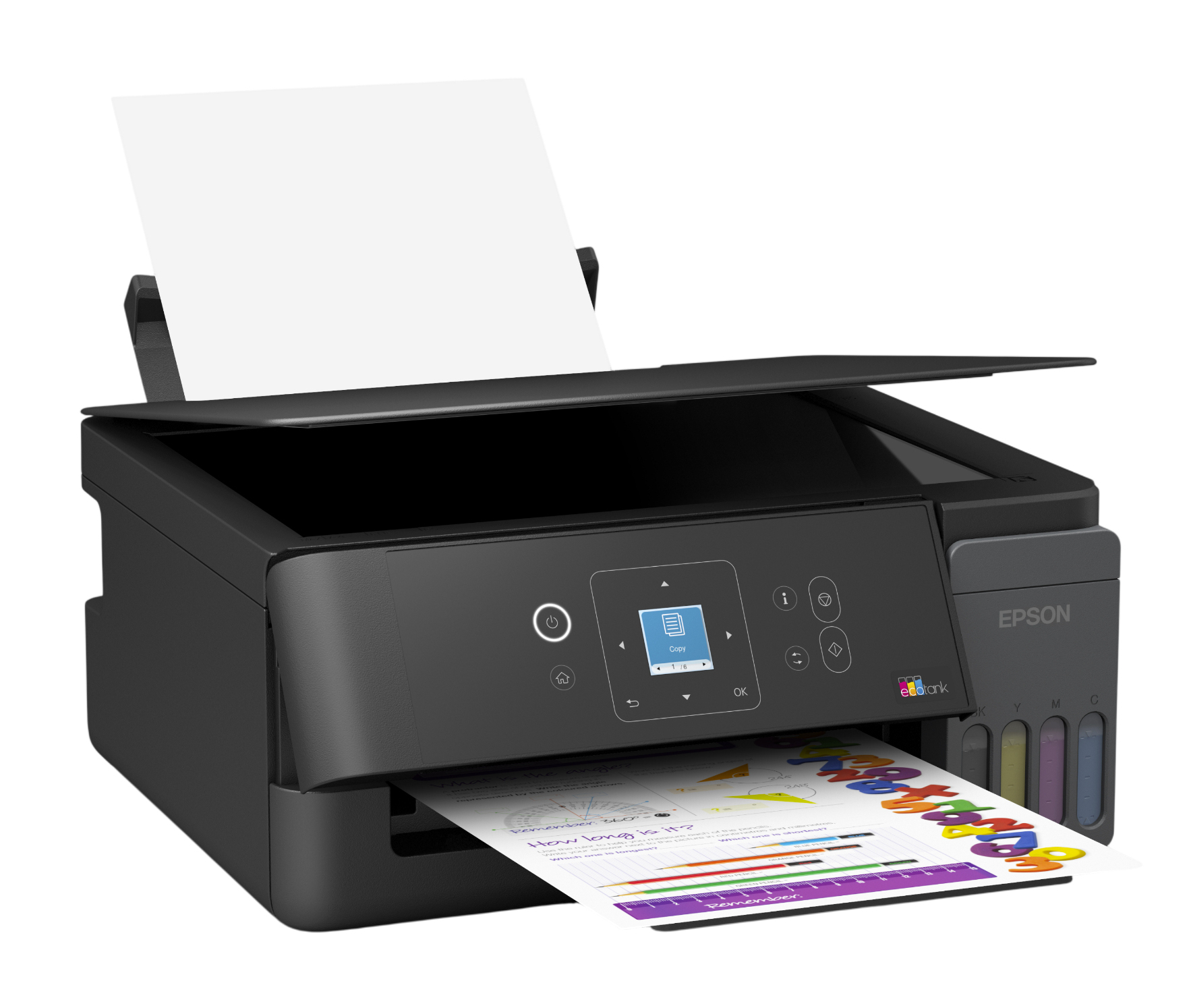 Multifunctional Inkjet CISS Color Epson L3360, A4, Functii: Impr.|Scan.|Cop., Viteza de Printare Monocrom: 33 ppm, Viteza de printare color: 15ppm, Conectivitate:USB|WiFi, Duplex:Nu, ADF:Nu "C11CL63409" - imagine 2