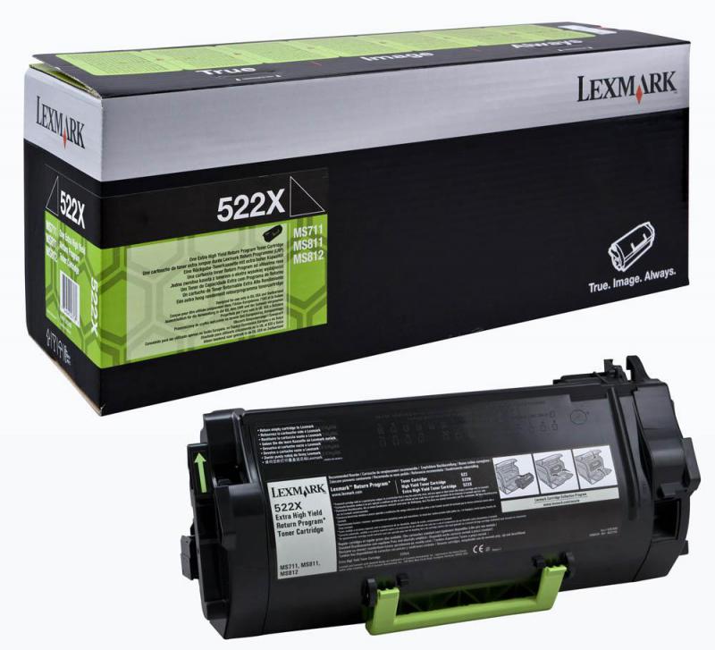 Toner Original Lexmark Black, 52D2X0E, pentru MS811|MS812, 45K, (timbru verde 1.2 lei) , "52D2X0E"