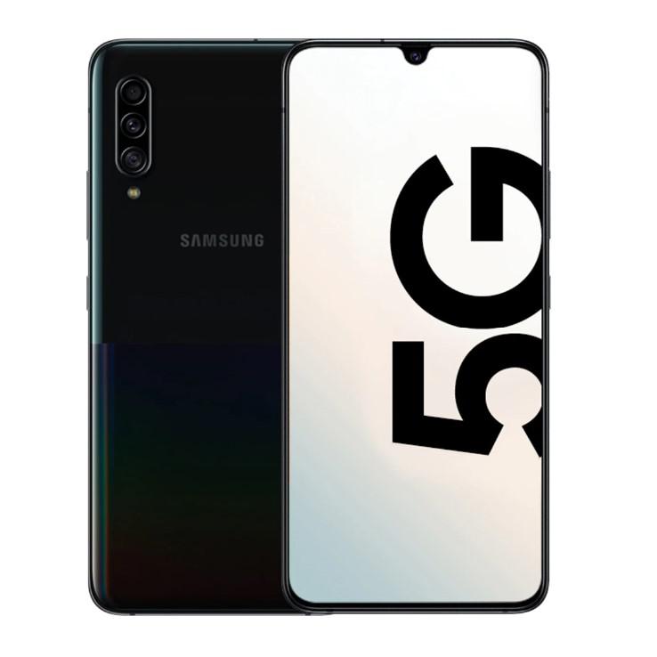 SMARTphone Samsung A90 A908B 5G 6.7" 6GB 128GB SSIM BK "SM-A908BZKA" (timbru verde 0.45 lei)
