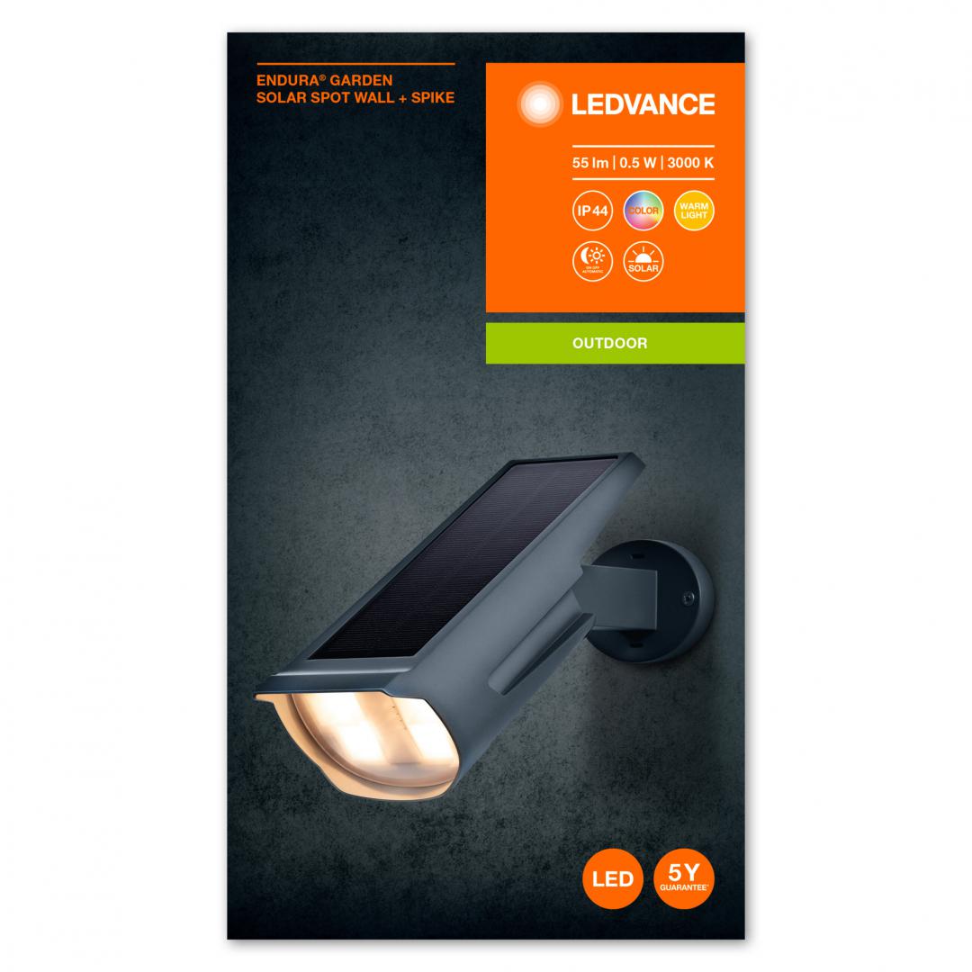 ENDURA GARDEN SOLAR SPOT RGBW DG LEDV "000004058075564169" (timbru verde 2.00 lei)