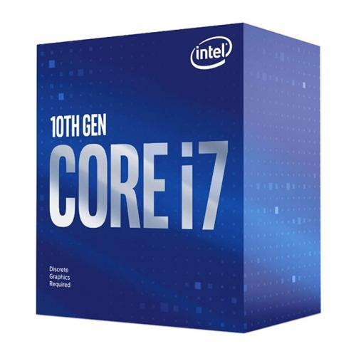 CPU INTEL i7-10700F, skt LGA 1200, Core i7, frecventa 2.9 GHz, turbo 4.8 GHz, 8 nuclee, putere 65 W, "BX8070110700F"