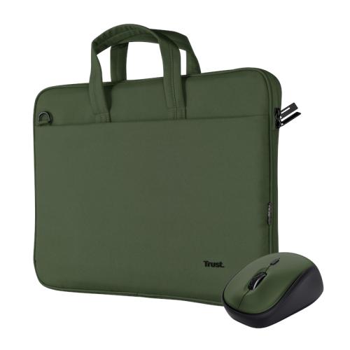 TRUST Bologna Laptop Bag And Mouse Set Green "24989"