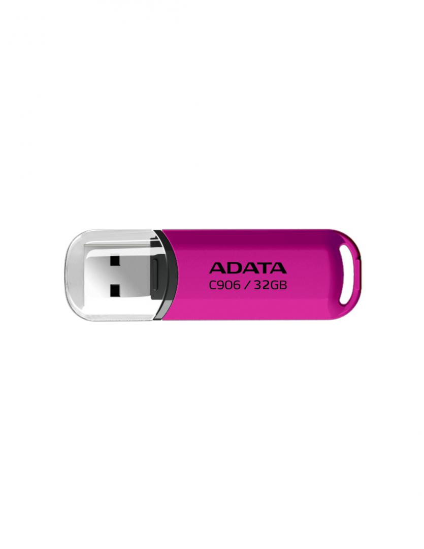 MEMORII USB Adata, protectie capac, 32GB, roz "AC906-32G-RPP" (timbru verde 0.03 lei)