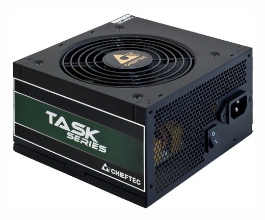 SURSA Chieftec Task 600 W, non-modulara, certificare 80 Plus Bronze, ventilator 120mm, PCI-E 6+2 pin x 2, SATA x 6, "TPS-600S" (timbru verde 2 lei)
