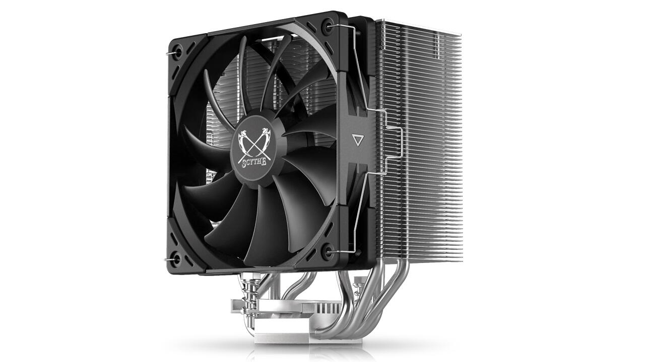Cooler Scythe "Kotetsu Mark II", skt. universal, racire cu aer, ventilator 120 mm, 1500 rpm, inaltime cooler 154mm, 4 heatpipe, "SCKTT-2100" (timbru verde 2.00 lei)