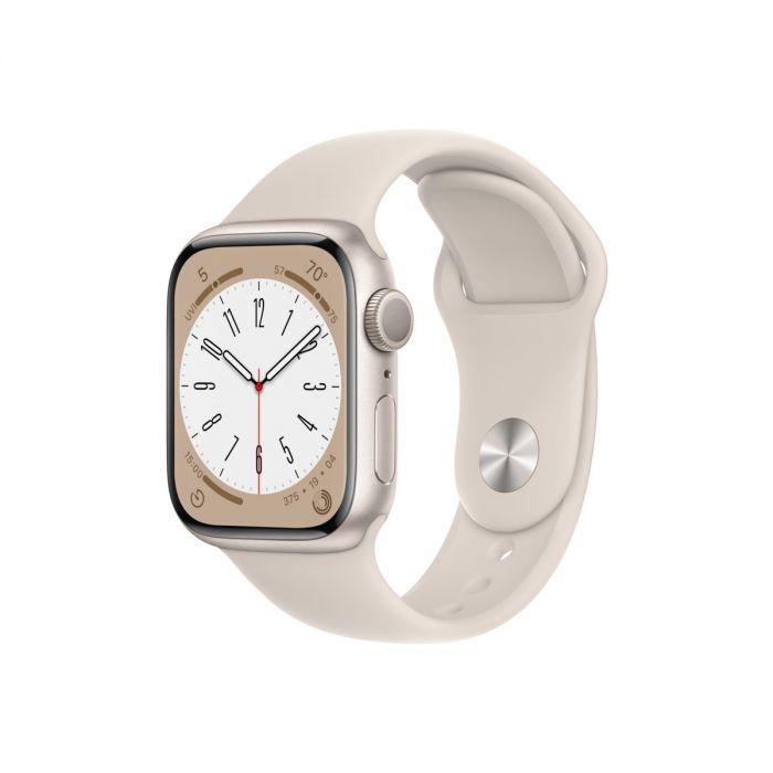 Apple Watch S8 Cellular 45mm Starlight, "MNK73" (timbru verde 0.18 lei)