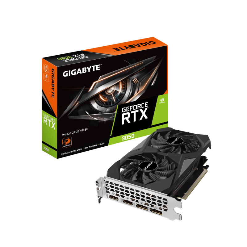 GB GEFORCE RTX 3050 WINDFORCE OC V2 6GB"GV-N3050WF2V2-6GD"