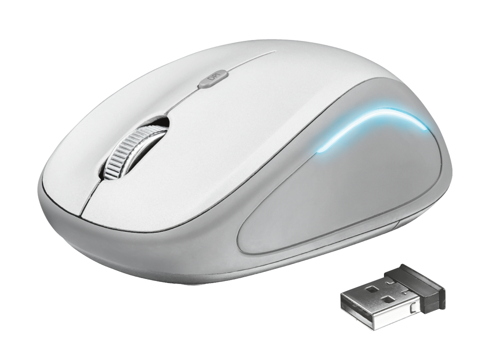 Mouse Yvi FX Wireless - white "VX22335" (timbru verde 0.18 lei)