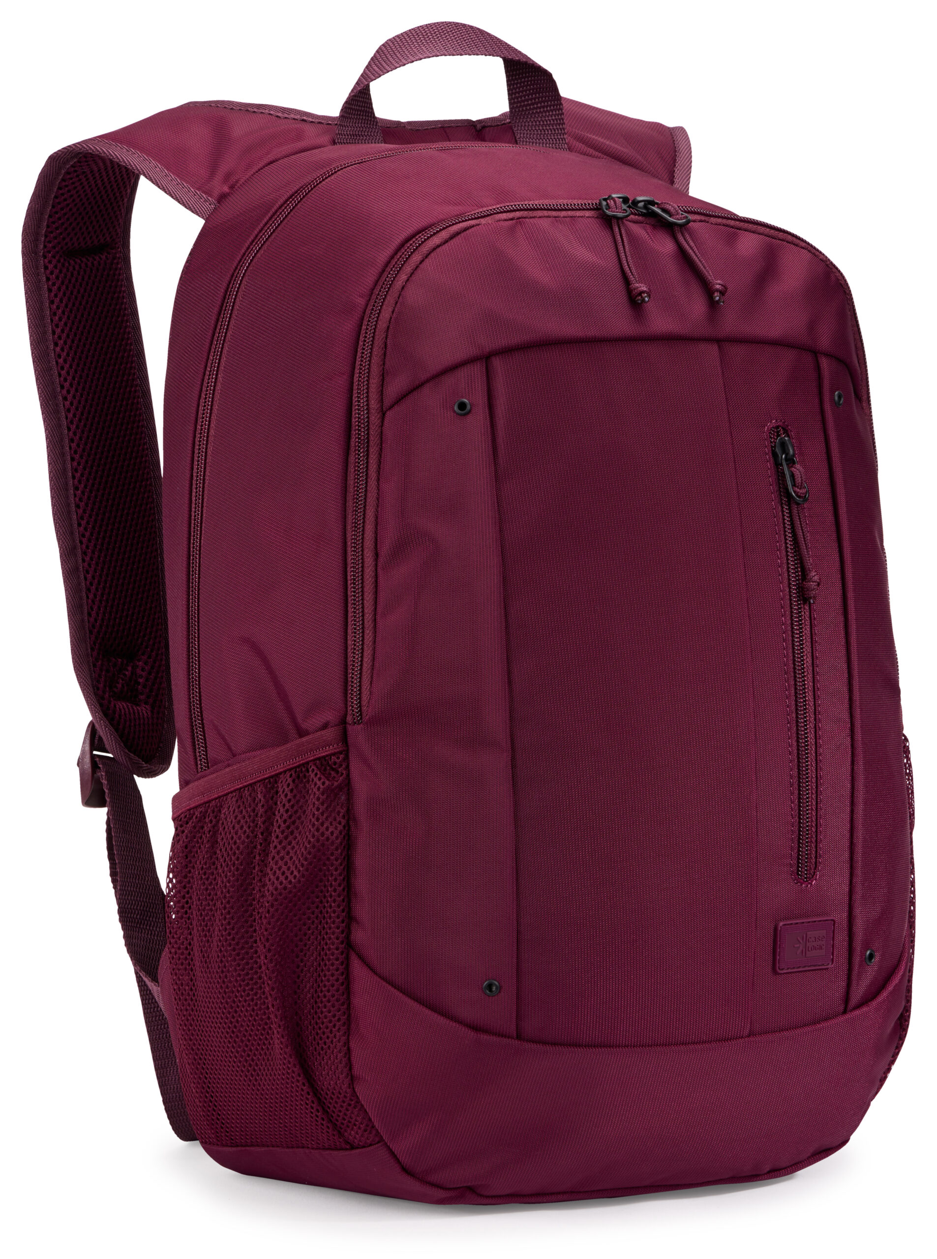 RUCSAC CASE LOGIC, pt. notebook de max. 15.6 inch, 2 compartimente, buzunar frontal | buzunar lateral x 2, waterproof, poliester, deep burgundy "WMBP115" 3205623