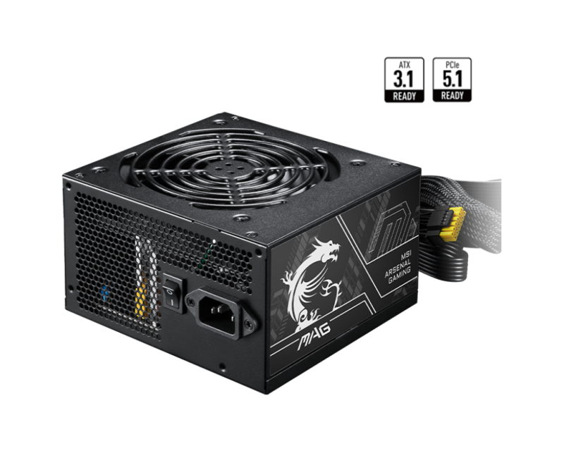 MSI MAG A750BN PCIE5 II power supply"MAG A750BN PCIE5 II"