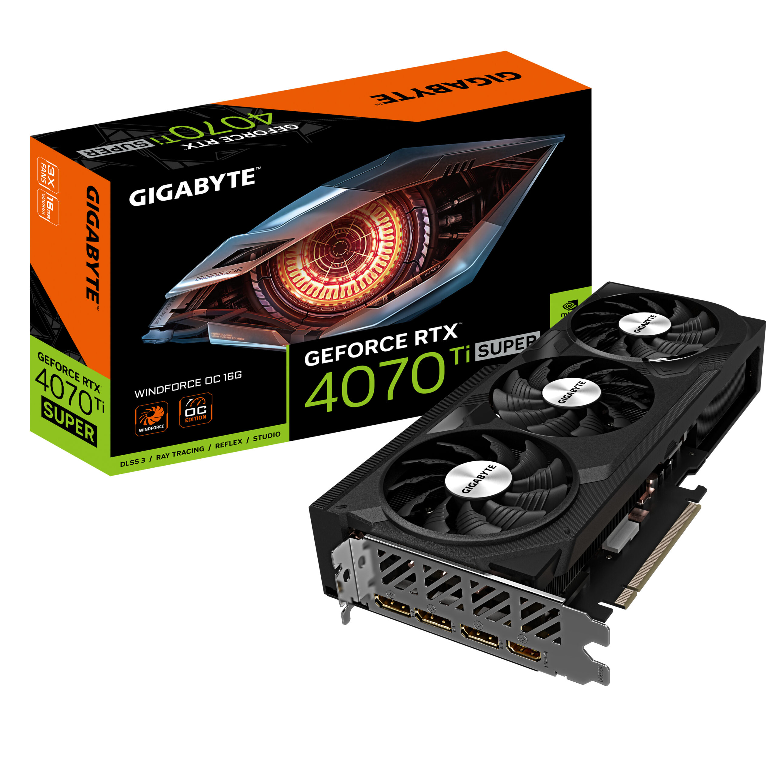 GB GF RTX4070 WINDFORCE TI OC SUPER 16GB"GV-N407TSWF3OC-16GD"