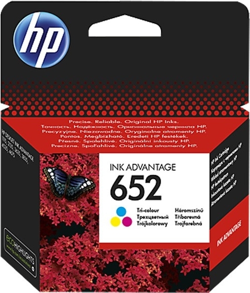 Cartus Cerneala Original HP Color, nr.652, pentru DESKJET 2135 AIO, , (timbru verde 0.15 lei), "F6V24AE"