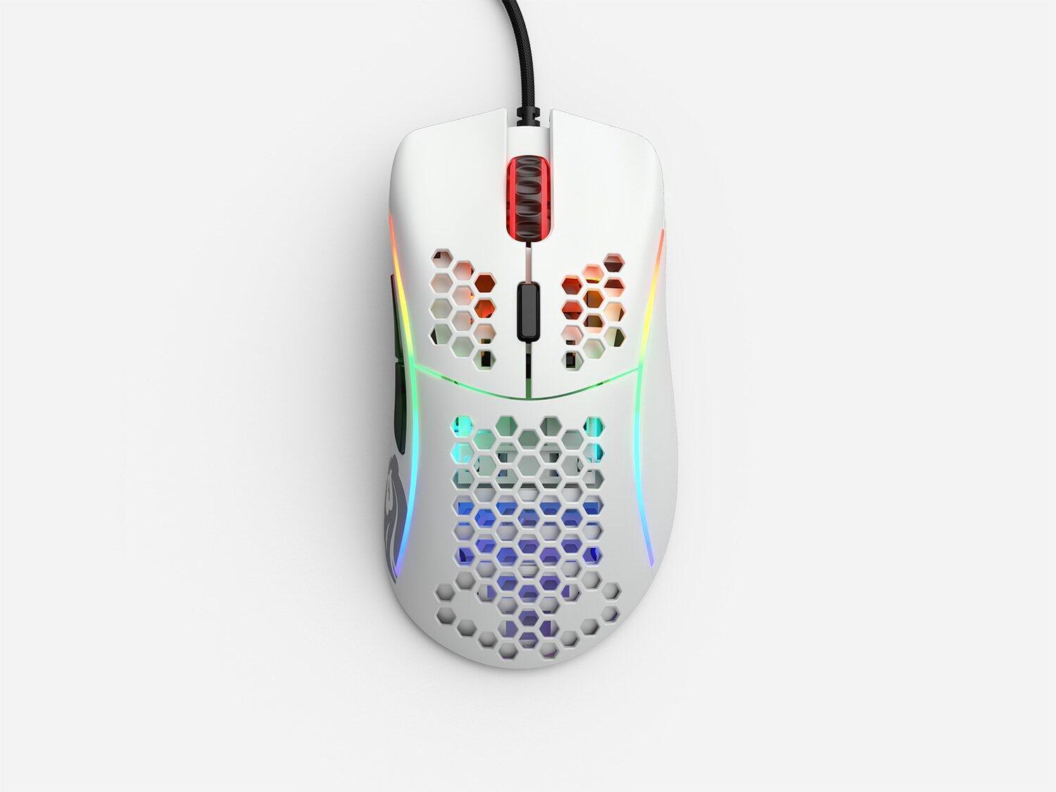 MOUSE Glorious PC Gaming Race , "GD-WHITE" (timbru verde 0.18 lei)