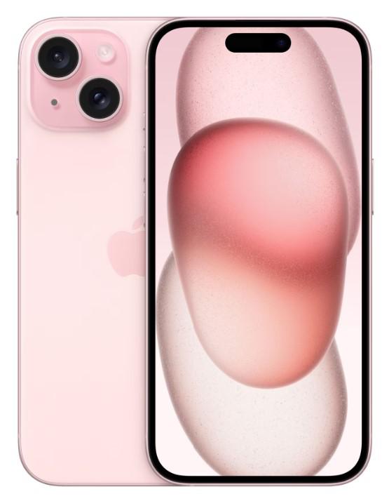 Apple iPhone 15 6.1" 6GB 128GB Pink "MTP13__/A" (timbru verde 0.45 lei)