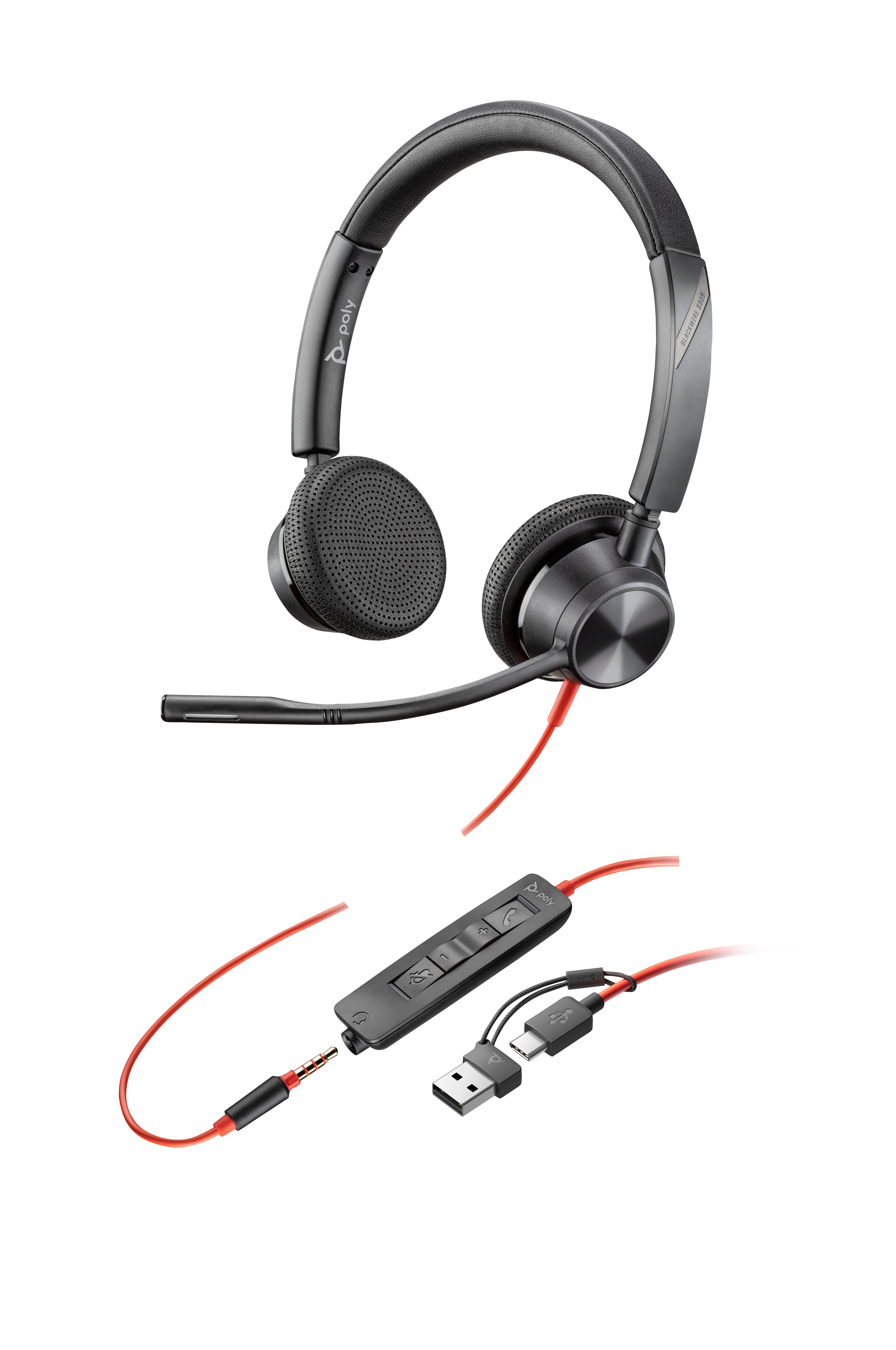 Poly BW 3325 USB-C HS +3.5mmP +USB-C/A"8X221AA" (timbru verde 0.18 lei)