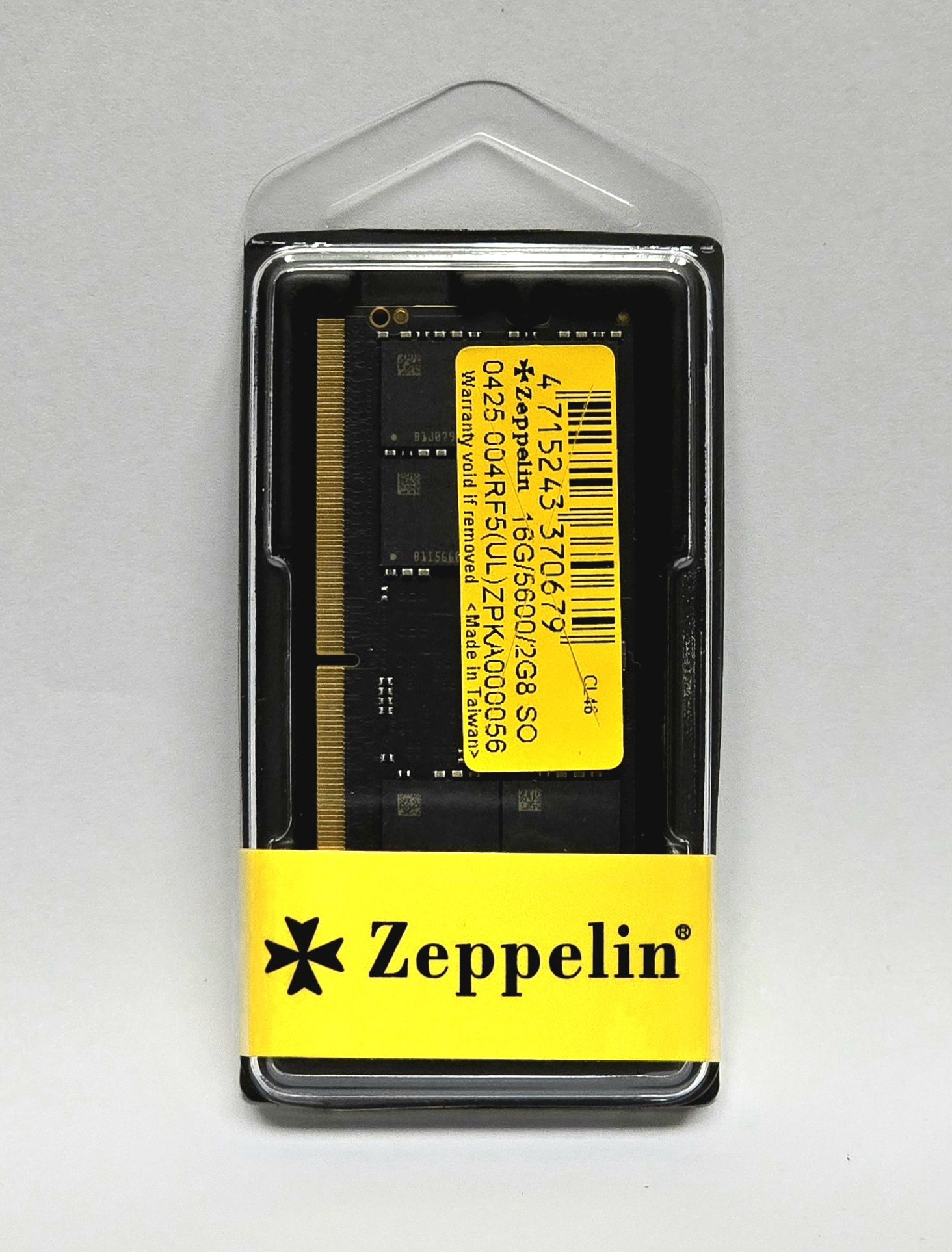 MEMORIE SODIMM Zeppelin DDR5 16GB frecventa 5600 MHz, retail "ZE-SD5-16G5600"