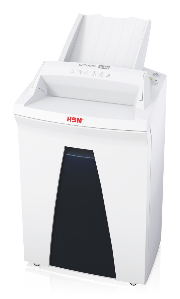 Distrugator documente automat HSM Securio AF300, 8-10 coli, cross cut (1.9 x 15mm), securitate 5 "H-2092121" (timbru verde 11 lei)