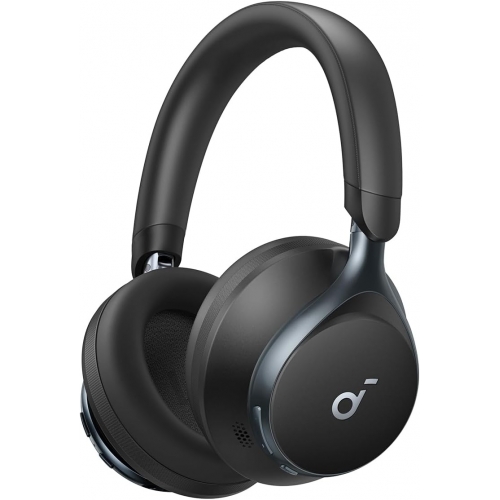 Casti Anker "Soundcore Space One", Over-Ear, utilizare multimedia, Bluetooth 5.3, wireless, durata baterie pana la 55 ore, Noise cancelling, ANC, 3 x mic, negru, "A3035G11" (timbru verde 0.8 lei) - 0194644138646