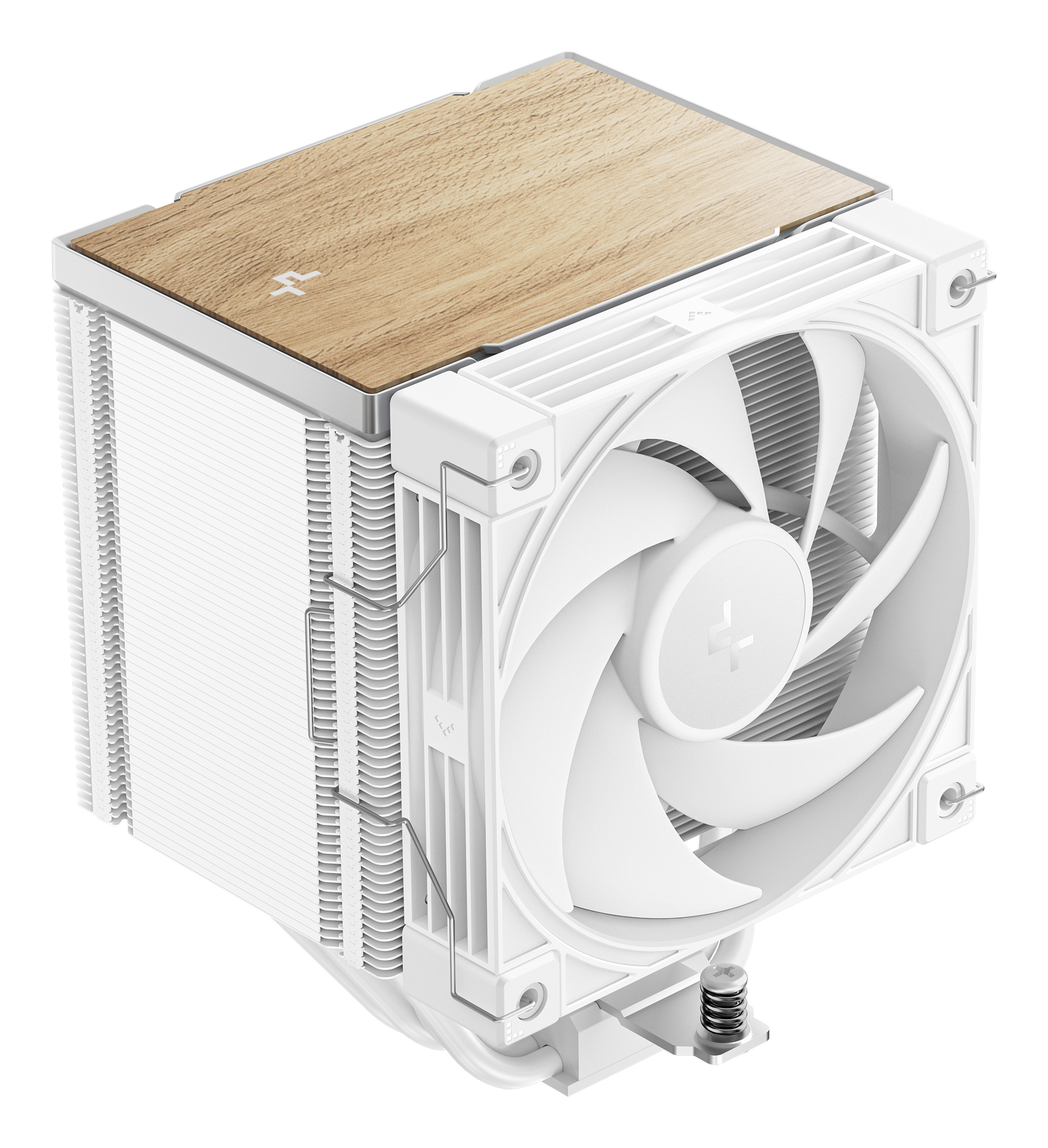 COOLER DeepCool "AK500 G2 WH" skt. Intel si AMD, racire cu aer, vent. 120mm, 2200 rpm, 5 heatpipes, inaltime 159mm, top cover lemn, alb,"R-AK500G2-WHNNMN-GJD" (timbru verde 2 lei)