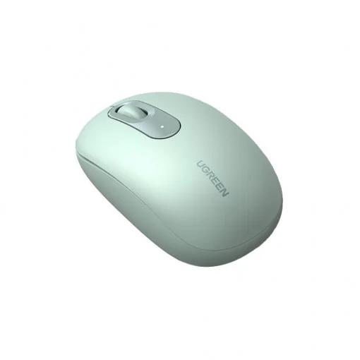 MOUSE Ugreen, "MU105" PC sau NB, wireless 2.4GHz, optic, 3/1 butoane/scroll, 2400 dpi, include baterie, verde "90672" (timbru verde 0.18 lei) - 6957303896721