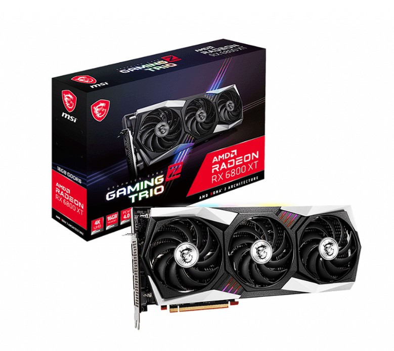 MSI Radeon RX 6800 XT GAMING Z TRIO 16GB GDDR6 3xDP 1.4 1xHDMI 2.1, "RADEON RX 6800 XT GAMING Z TRIO 16G"