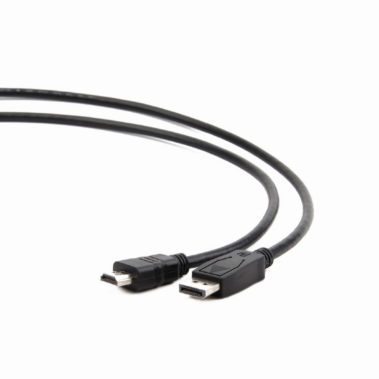 CABLU video GEMBIRD, adaptor DisplayPort (T) la HDMI (T), 10m, negru, "CC-DP-HDMI-10M" (timbru verde 0.8 lei)