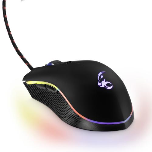 MediaRange Gaming Series Corded 6-button optical gaming mouse with RGB backlight "MRGS201" (timbru verde 0.18 lei)