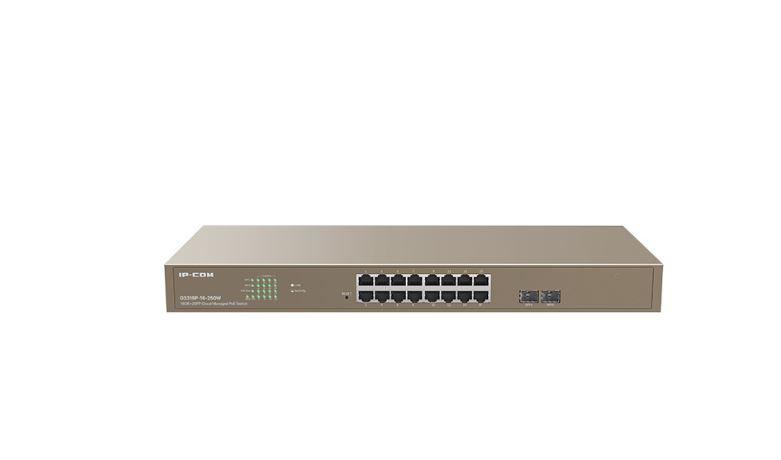 IP-COM 16GE+2SFP POE MANAGED SWITCH "G3318P-16-250W" (timbru verde 2 lei)