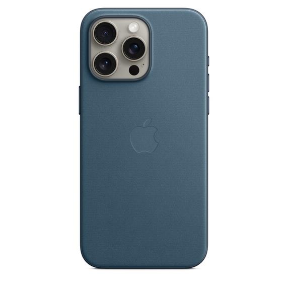 Husa FineWoven Case with MagSafe pentru iPhone 15 Pro Max, Pacific Blue "MT4Y3ZM/A"