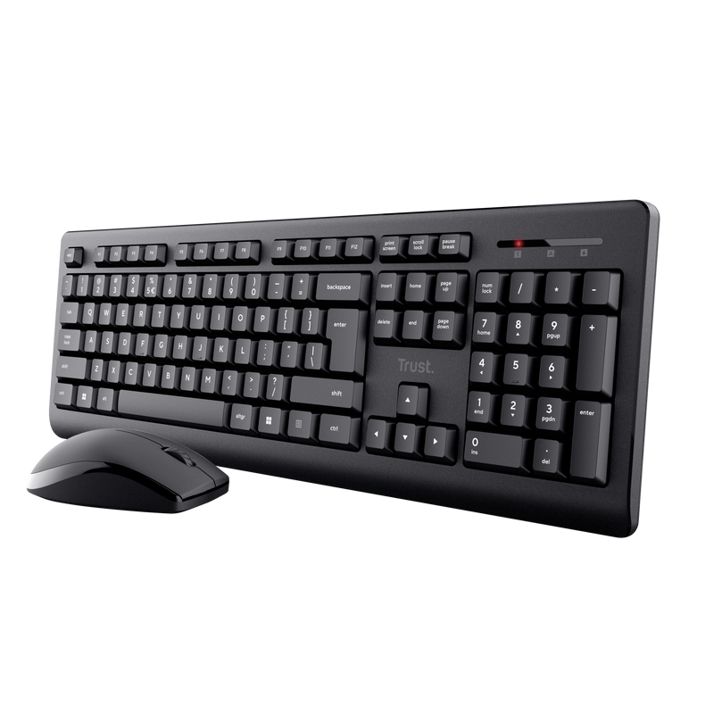 Kit Trust Primo mouse+tastatura, negru "TR-25347" (timbru verde 0.8 lei)