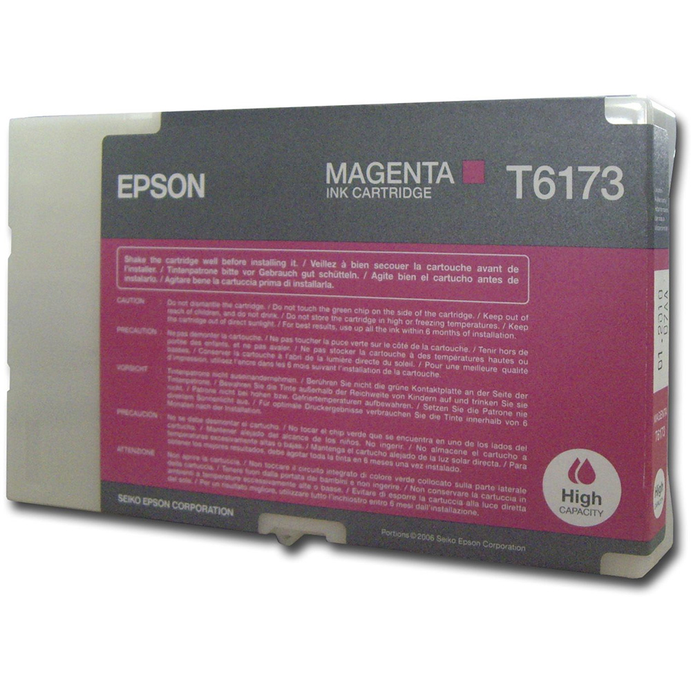 Cartus Cerneala Original Epson Magenta, T6173, pentru Business B500, 7K, (timbru verde 0.15 lei), "C13T617300"