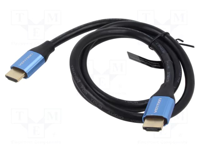 Cablu video Vention, DisplayPort(T) la DisplayPort(T), 1.45m, rezolutie 8K la 60Hz/4K la 120Hz, PVC, negru, "HCELG" (timbru verde 0.08 lei) - 6922794765290