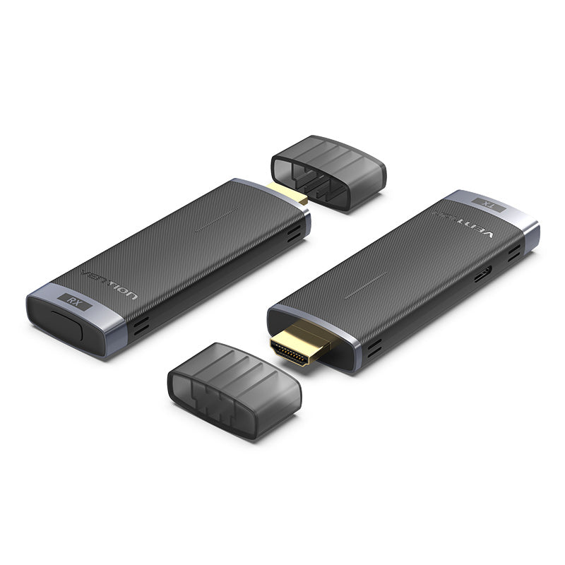 Transmitator video Vention, HDMI(T) USB-C(T), transmite semnal video la max 50m, rezolutie 1080p la 60Hz, 5GHz, include 2 x Cablu USB-C 1m si 1 x Cablu prelungitor HDM 0.2m, negru, "ADCL0" (timbru verde 0.08 lei) - 6922794789951