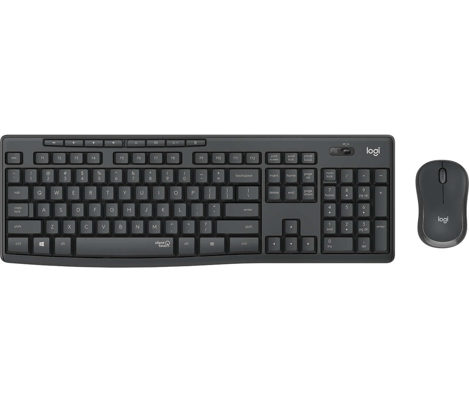 LOGITECH MK295 Silent Wireless Combo GRAPHITE CZE-SKY INTNL "920-009808" (timbru verde 0.8 lei)