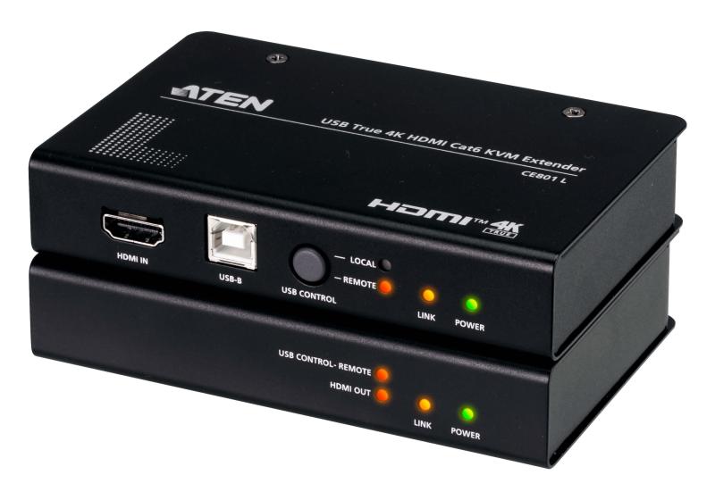 Aten USB True 4K HDMI Cat6 KVM Extender "CE801-AT-G" (timbru verde 0.8 lei)