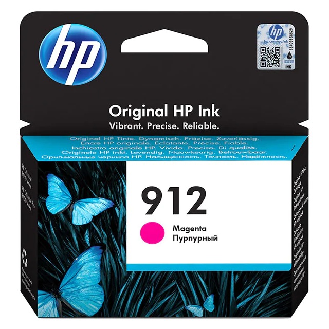 Cartus Cerneala Original HP Magenta, nr.912, pentru OfficeJet 8013|8023, 0.315K, (timbru verde 0.15 lei), "3YL78AE"
