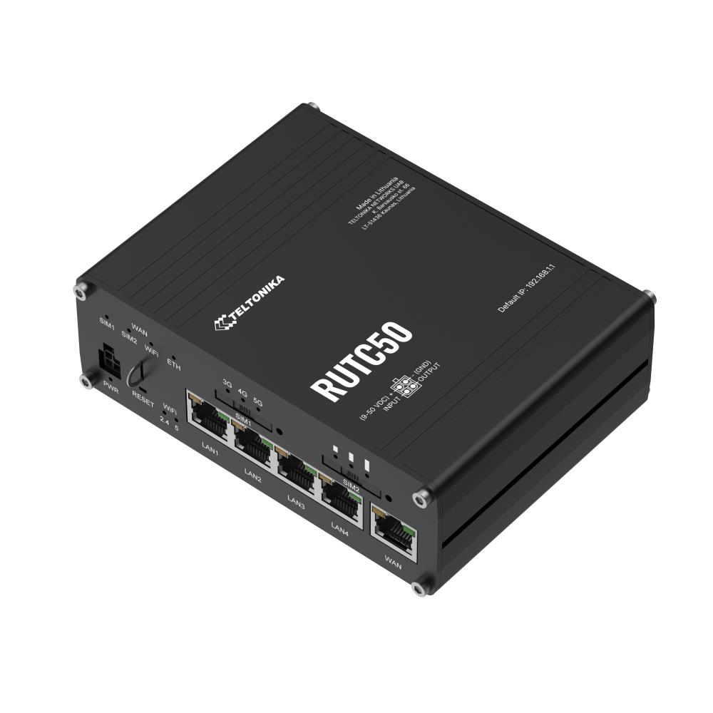 WRL ROUTER 5G/RUTC50 TELTONIKA "RUTC5020B000" (timbru verde 0.8 lei)
