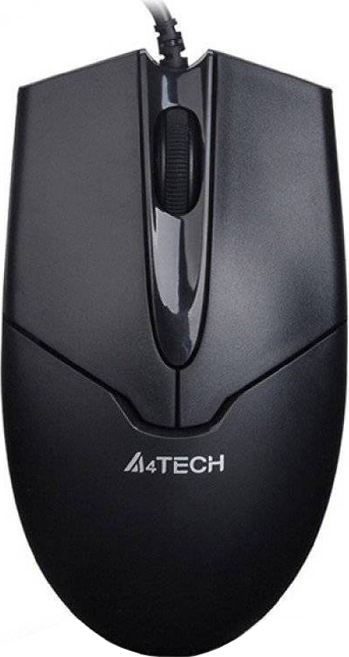 MOUSE A4tech, PC sau NB, cu fir, USB, optic, 1000 dpi, butoane/scroll 3/1, , negru, "OP-550NU-1" (timbru verde 0.18 lei)