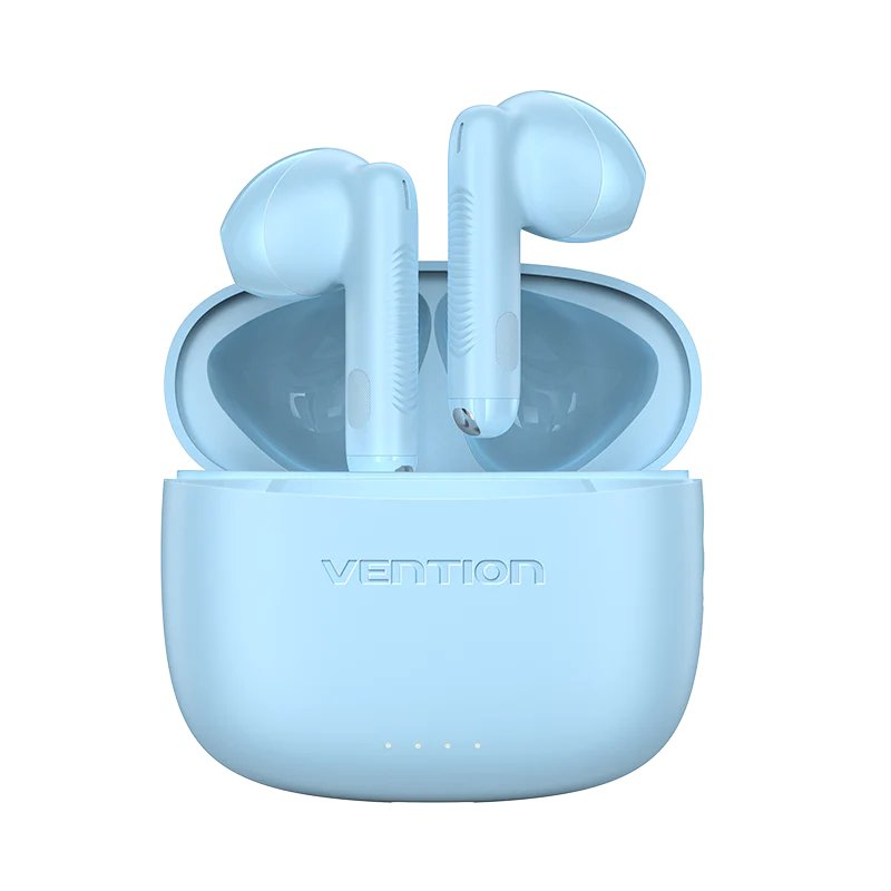 Casti TWS Vention, wireless,tip butoni, smartphone,BT 5.3, mic pe casca,USB-C,acumulator charging case 300mAh,durata baterie pana la 30h,albastru "NBHS0" (timbru verde 0.18 lei)-6922794775848