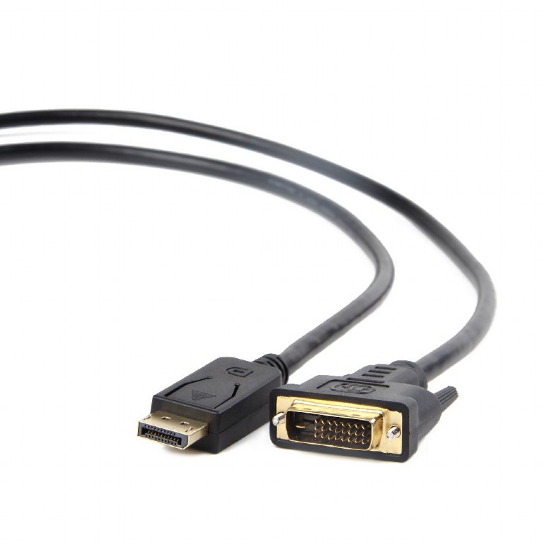 CABLU video GEMBIRD, adaptor DisplayPort (T) la DVI-D DL (T), 3m, rezolutie maxima Full HD (1920 x 1080) la 60Hz, negru, "CC-DPM-DVIM-3M" (timbru verde 0.8 lei)