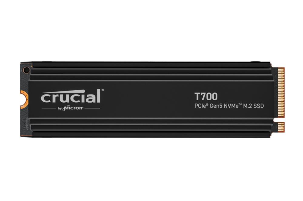 Crucial T700 1TB PCIe Gen5 NVMe M.2 SSD with heatsink, EAN: 649528936714 "CT1000T700SSD5"