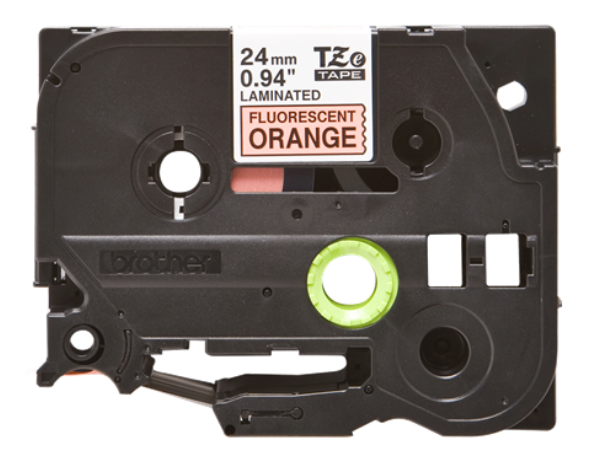 Banda laminata Original Brother Black on Orange fl., TZEB51, pentru D600|E500|E550|H500|P700|P710|P750|330|350|520|580|1400|1500|1600|1650|2200|2300|2310|2400|2430|2500|2600|2610|2700|2710|2730|2730|7500|7600, 24mm, incl.TV 0 RON, "TZEB51"