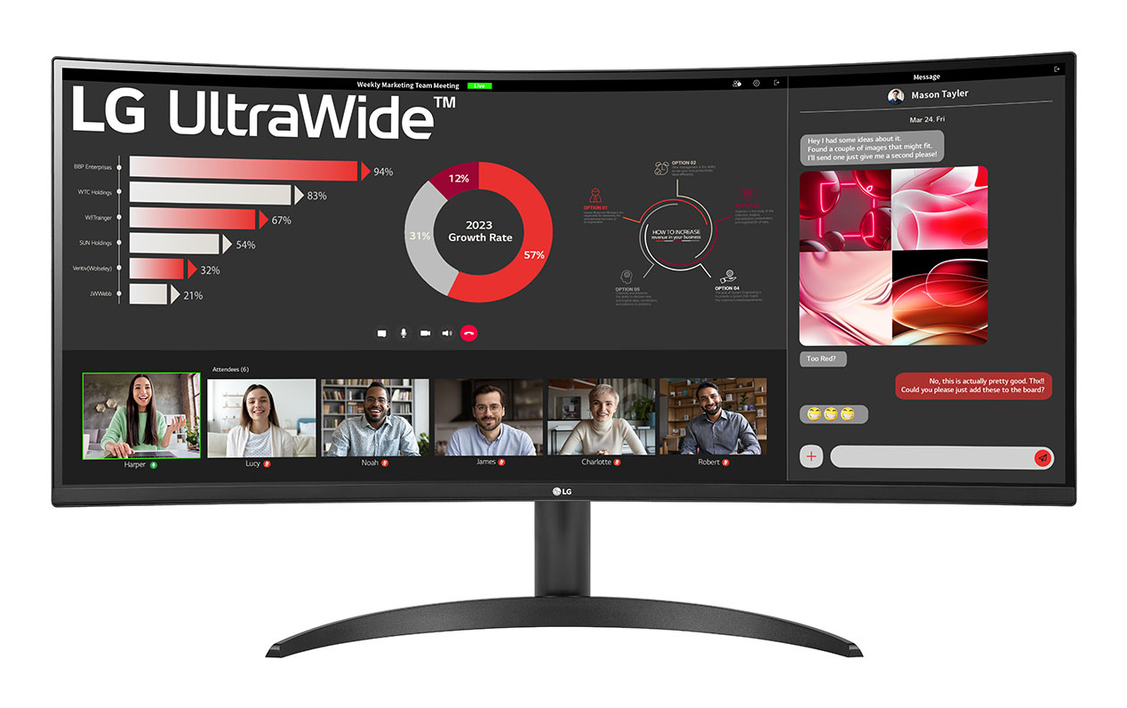 UltraWide 34WR50QK-B Curbat 34 inch UWQHD VA 5 ms 100 Hz HDR "34WR50QK-B" (timbru verde 7 lei)