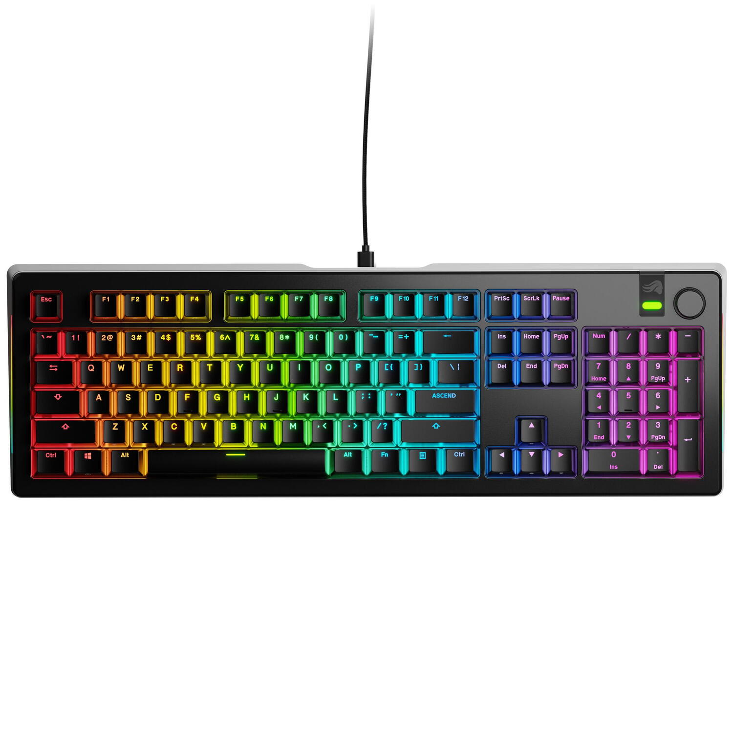 Glorious Tastatura mecanica GMMK 3 PRO 100% Prebuilt, USB-C, Fox Switches, US layout, 104 taste, Negru "GLO-KB-GMMK3-PRO-100-PB-FOX-W-BLK-US" (timbru verde 0.8 lei)