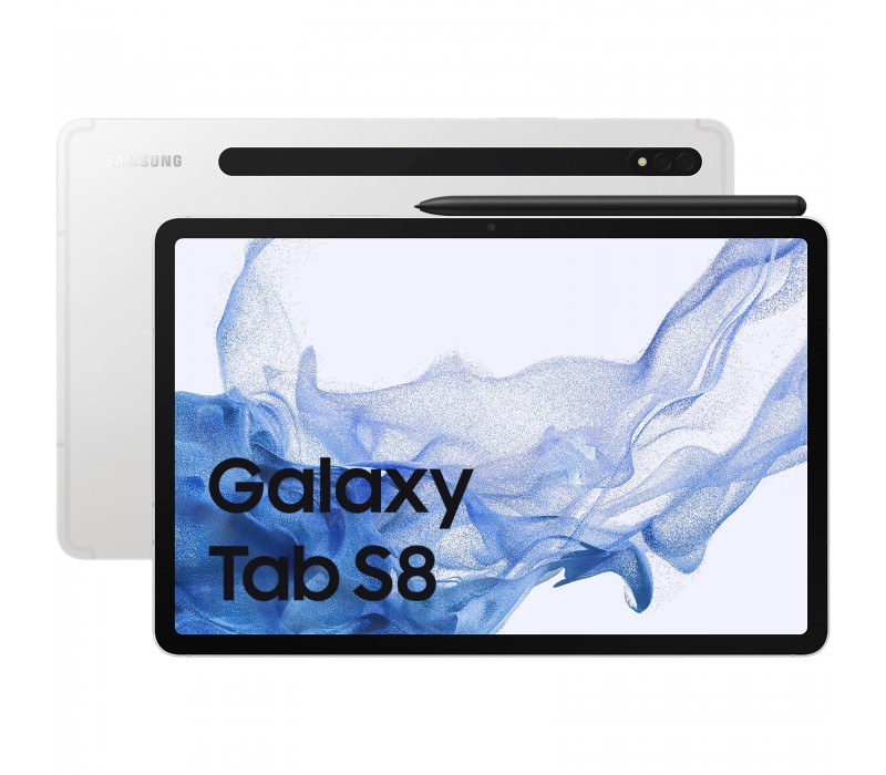 Samsung Galaxy Tab S8+ Silver 5G/12.4/OC/8GB/128GB/12MP/13MP+6MP/10090mAh "SM-X806BZSAEUE" (timbru verde 0.9 lei)