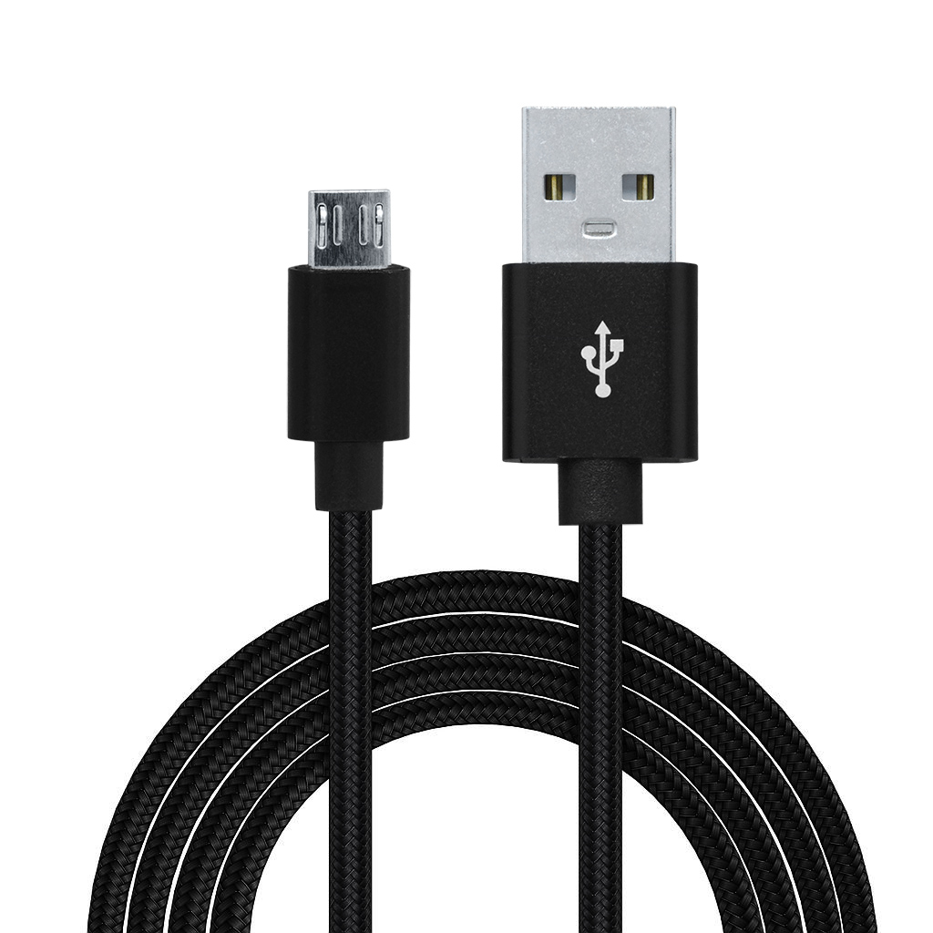 CABLU alimentare si date SPACER, pt. smartphone, USB 2.0 (T) la Micro-USB 2.0 (T), braided,,Retail pack, 1.8m, black, "SPDC-MICRO-BRD-BK-1.8" (timbru verde 0.08 lei)