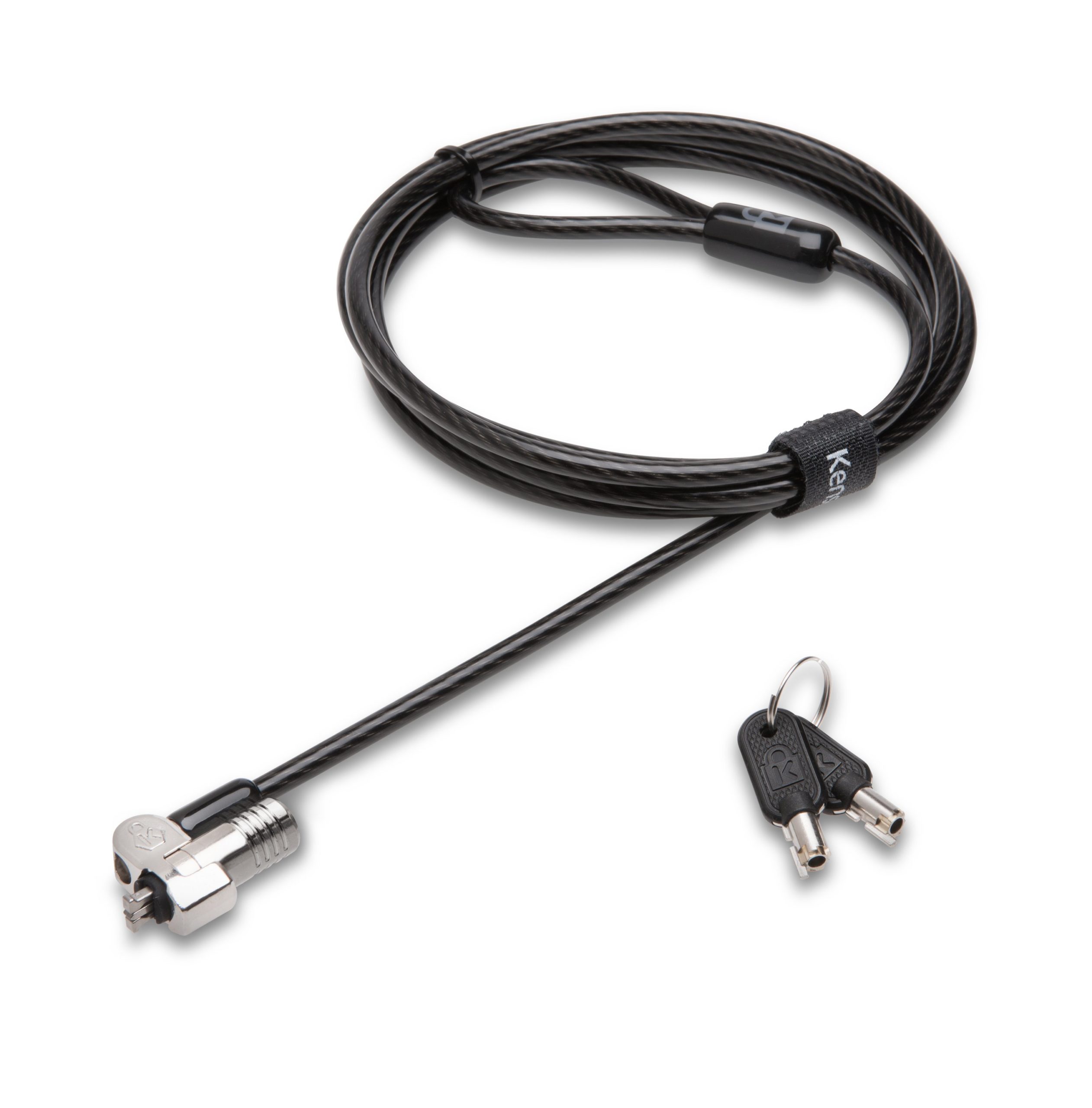 CABLU securitate KENSINGTON pt. notebook slot Nano, cheie standard, conectare directa,1.8m, cablu otel carbon, 5mm, permite pivotare si rotire cablu, "NanoSaver" "K64444WW" (timbru verde 0.8 lei)