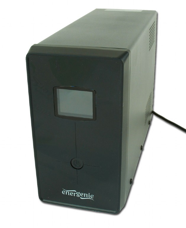 UPS GEMBIRD, Line Int. cu management, mini tower, 1200VA/720W, AVR, IEC x 3/ Schuko x 2, 2 x baterie 12V/7Ah, display LCD, back-up 1 - 10 min., "EG-UPS-033", (timbru verde 11 lei)