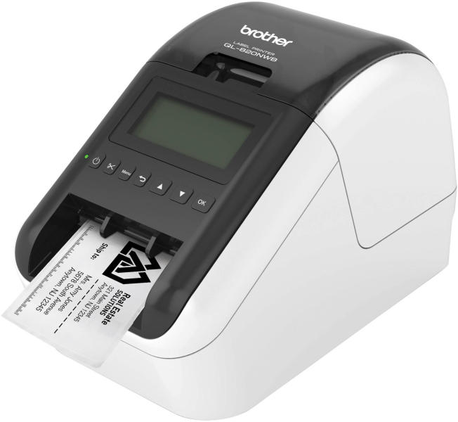 Imprimanta Termic direct BROTHER, QL-820NWBC, 300dpi, Viteza de tiparire: 176mm/s, Latime max de imprimare: 58mm|Conectiv: USB|Retea|WiFi|BT, Imp Cod de bare: DA, (Timbru verde 3.5 RON) "QL820NWBCYJ1"